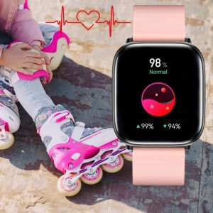 Smartwatch Rubicon Zegarek na Komunię SMARTWATCH Rubicon RNCF31 pink/black 6