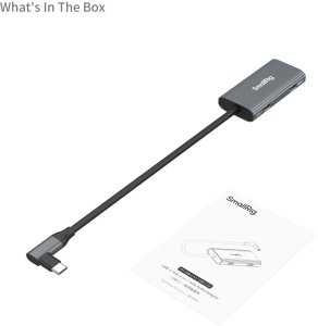 Smallrig 4598 Hub USB-C 4 w 1 PD/USB-C 3.1/USB-C 2.0 z adapterem audio 5