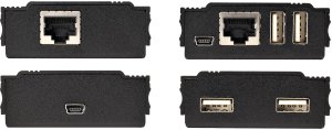 Stacja/replikator StarTech .com 4 Port USB 2.0 Extender-Hub przez pojedynczy kabel CAT5e/CAT6 Ethernet (RJ45) - 100 m - USB Extender Hub Adapter - obudowa metalowa - Zewnętrzne zasilanie - 480 Mbit/s (USB2004EXT100) - Rozszerzenie USB - USB 2.0 - przez CA 2