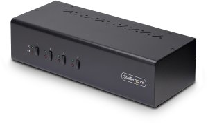 StarTech.com 4-Port Dual-Monitor DisplayPort KVM Switch, 4K 60Hz, 2x USB 5Gbps Hub Ports, 2x USB 2.0 HID Ports, Hotkey and Push-Button Switching, TAA Compliant - 3.5mm Audio, HDCP (P4DD46A2-KVM-SWITCH) - KVM-/Audio-Switch - 4 x KVM/Audio/USB - 1 loka 7