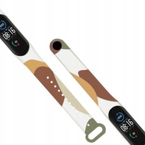 Strap Moro opaska do Xiaomi Mi Band 3 / 4 silikonowy pasek bransoletka do zegarka wzór 13 4