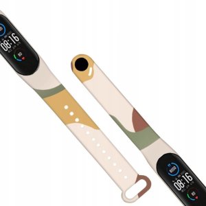 Strap Moro opaska do Xiaomi Mi Band 3 / 4 silikonowy pasek bransoletka do zegarka wzór 7 4