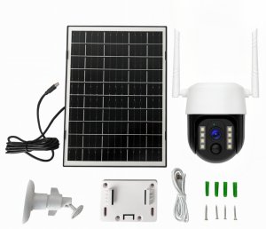 KAMERA ZEWNĘTRZNA OBROTOWA NA KARTĘ SIM GSM LTE 4G SOLARNA DO MONITORINGU 6