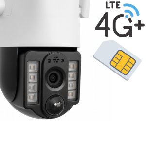 KAMERA ZEWNĘTRZNA OBROTOWA NA KARTĘ SIM GSM LTE 4G SOLARNA DO MONITORINGU 7