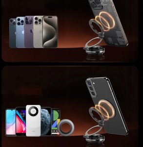 Hello Case Uchwyt Na Telefon Do Samochodu Magnetyczny MagSafe Na Szybę Kokpit Czarny 6