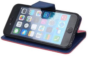 Mocco Fancy Book Case For Samsung Galaxy A42 5G Red - Blue 2