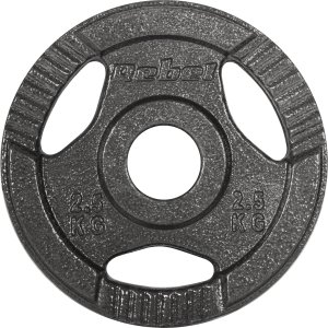 Obciążenie żeliwne olimpijskie zestaw 4x2.5kg, otwór 51mm, talerz z uchwytami, REBEL ACTIVE 4