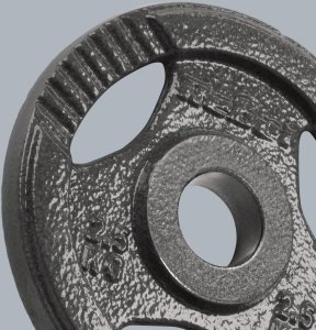 Obciążenie żeliwne olimpijskie zestaw 4x2.5kg, otwór 51mm, talerz z uchwytami, REBEL ACTIVE 7