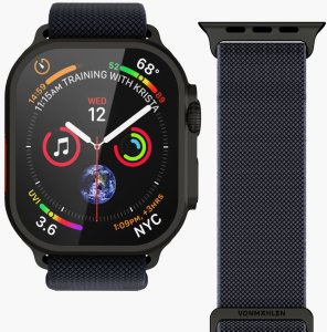 Vonmahlen Classic Nylon Loop 42 | 44 | 45 | 46 | 49mm One Size - Navy Black 2