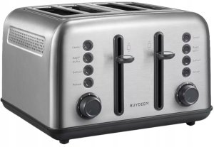 Toster BUYDEEM Toster na 4 kromki, model DT640E, kolor Stal nierdzewna, EU 2