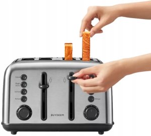 Toster BUYDEEM Toster na 4 kromki, model DT640E, kolor Stal nierdzewna, EU 5