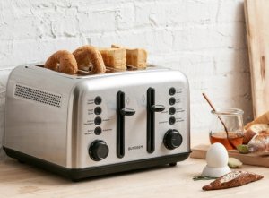 Toster BUYDEEM Toster na 4 kromki, model DT640E, kolor Stal nierdzewna, EU 10