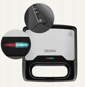 Opiekacz Do Tostów Kanapek Sandwich Toster Elektryczny Srebrny 750W 11