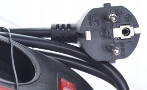 Rum-Lux Przedłużacz z uziemieniem i wyłącznikami 1.5 m czarny 2