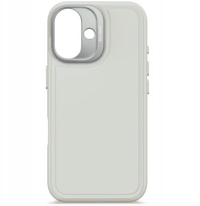 Decoded AntiMicrobial Silicone Stacks Backcover - silikonowa obudowa ochronna do iPhone 16 kompatybilna z MagSafe (stone gray) 3