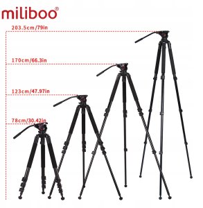 Miliboo statyw video MTT702B z włókna węglowego 4
