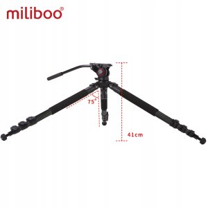 Miliboo statyw video MTT702B z włókna węglowego 5
