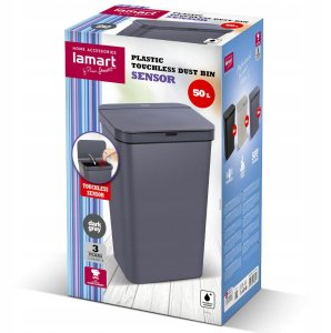 Kosz na śmieci Lamart LT8108 KOSZ 50L SZARY SENSOR 5
