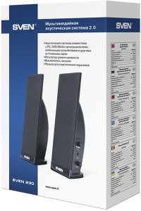 SVEN 230 BLACK głośniki 2.0 5