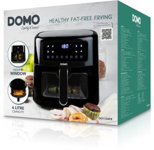 DOMO DO1134FR Frytkownica beztłuszczowa 1500W, 6 L, czarna 38