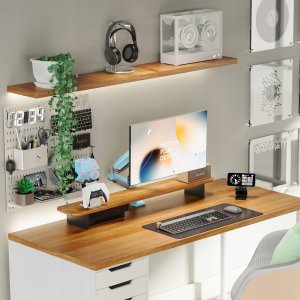 F80-XM Gulf Blue Solidny Ergonomiczny Uchwyt do Monitora 17'-30' Regulacja 3D VESA PIVOT 5