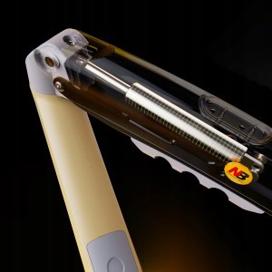 F80-XD Lava Yellow Solidny Ergonomiczny Uchwyt do Monitora 17'-30' Regulacja 3D VESA PIVOT 11