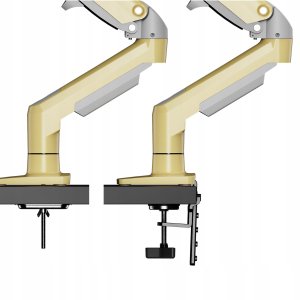 F80-XD Lava Yellow Solidny Ergonomiczny Uchwyt do Monitora 17'-30' Regulacja 3D VESA PIVOT 14