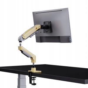 F80-XD Lava Yellow Solidny Ergonomiczny Uchwyt do Monitora 17'-30' Regulacja 3D VESA PIVOT 9