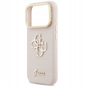 Guess Grained Big 4G & Stand Camera Case for iPhone 17 Pro Pink 6