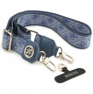 Uniwersalna smycz Guess Universal CBDY    4G Tether Patch Strass Metal Logo niebieski 2