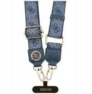 Uniwersalna smycz Guess Universal CBDY    4G Tether Patch Strass Metal Logo niebieski 3
