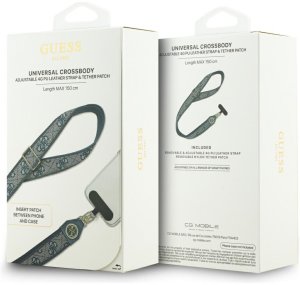 Uniwersalna smycz Guess Universal CBDY    4G Tether Patch Strass Metal Logo niebieski 5