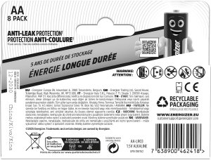 Energizer battery Everyday AA DHP8 2