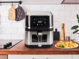 Frytkownica beztłuszczowa frytownica air fryer duża do pieczenia 2400w 10l 9