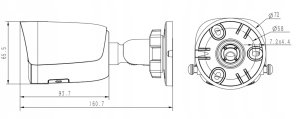 TC-C35WQ Kamera IP Tiandy tubowa 5Mpx Early Warning SPEC:I5W/E/Y/2.8MM/V4.2 8