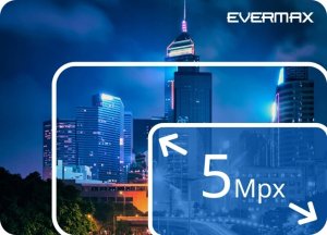 EVERMAX EVX-IP5ZB02-IR-Ai-W Kamera IP tubowa biała 5Mpx 2.7-13.5mm IR 60m AI IP67 mikrofon 5