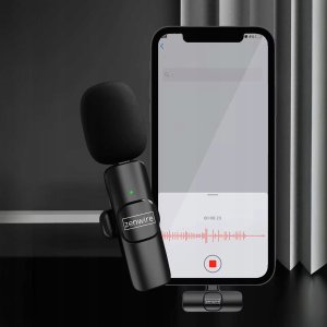 Mini Mikrofon Krawatowy Bezprzewodowy Pojemnościowy Telefon Komputer USB-C 13