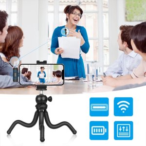 Mini Mikrofon Krawatowy Bezprzewodowy Pojemnościowy Telefon Komputer USB-C 10