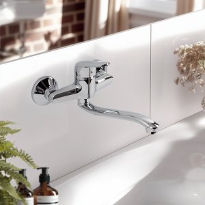 Bateria umywalkowa Avapax Welora ścienna chrom (ABWE7311O1-U) 7