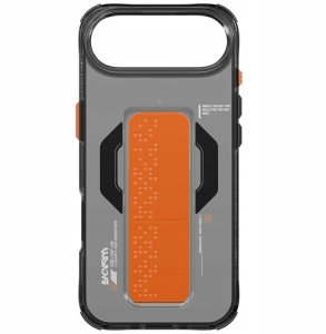 Skinarma Haxa Case for iPhone Air Magnetic Charging + Grip Stand Graphite 4