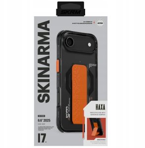 Skinarma Haxa Case for iPhone Air Magnetic Charging + Grip Stand Graphite 5