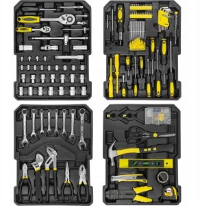 Zestaw narzędzi 246el. 1/4" i 1/2" (4-21mm) (6-kątnych) w walizce na kółkach 4