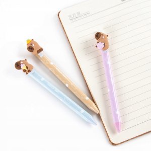 Długopis wymazyw z figurką Kapibara (24szt) KIDEA 3