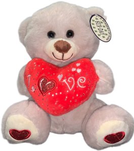 Miś z sercem 20cm MIX 4