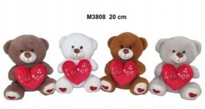 Miś z sercem 20cm MIX 5