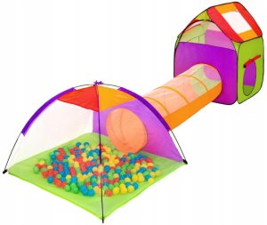 Ender NAMIOT ZESTAW 3W1 DOMEK TUNEL DLA DZIECI DO ZABAWY DO OGRODU TIPI WIGWAM 3
