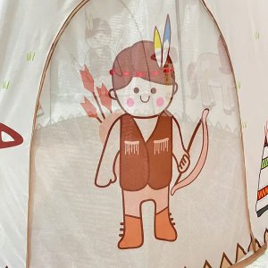 Ender TIPI NAMIOT INDIAŃSKI DLA DZIECI TEEPEE DO DOMU POKOJU OGRODU WIGWAM DOMEK 4