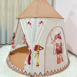 Ender TIPI NAMIOT INDIAŃSKI DLA DZIECI TEEPEE DO DOMU POKOJU OGRODU WIGWAM DOMEK 6