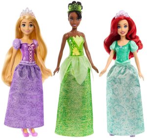 Mattel Disney Princess Zestaw 3 lalek: Ariel + Tiana + Roszpunka ZA6036 7
