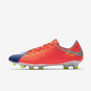 Nike Buty piłkarskie Hypervenom Phelon III FG niebiesko-pomarańczowe r. 45 (852556 409) 2